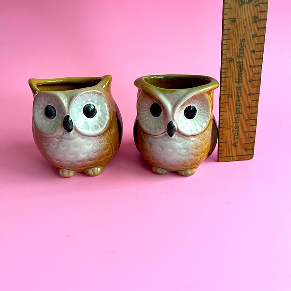 Set of 2 ceramic owl planters in Hootiful condition.
7cm tall - Picture 7 of 7